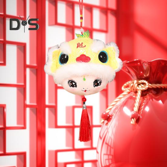 Schlangen-Plüsch-Anhänger „Jahr der Schlange“, Cartoon-Schlangen-Tasche, Schlüsselanhänger, Sternzeichen-Maskottchen-Puppe für das chinesische Neujahr