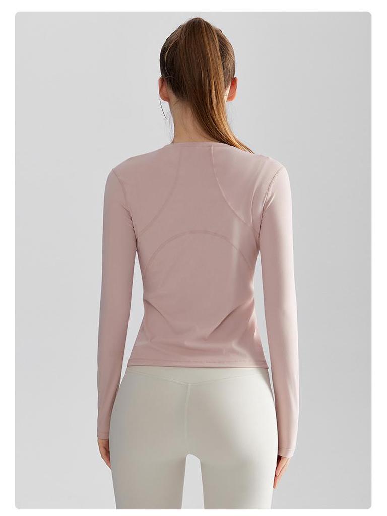LAHN Women's Slimming Quick-Dry Long-Sleeve Sports Top - Breathable Outdoor Fitness & Yoga Wear