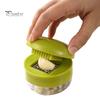 Convenient Kitchen Garlic Press And Chopper, with Storage Container, Stainless Steel Chopper Tool Blade Manual Mincer, for Food Prep Container