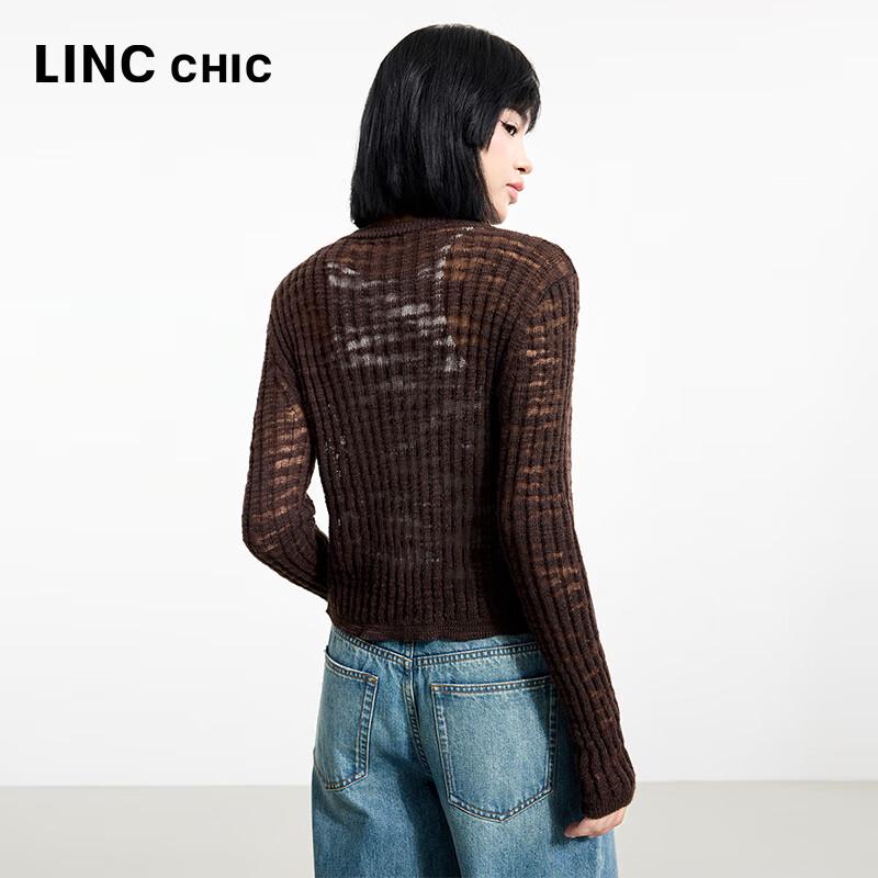 JINYUJIE Women's Round Neck Knit Cardigan