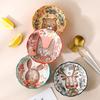 Creative Cartoon Animal Lace Bowl Ceramic Household Cute Fruit Cereal Dessert Rice Salad Bowl