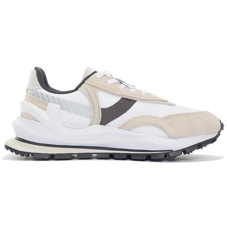 new LiNing Shock Absorbers With Slip Resistant And Abrasion Resistant Properties Low Top Casual Shoes Men's White Gray