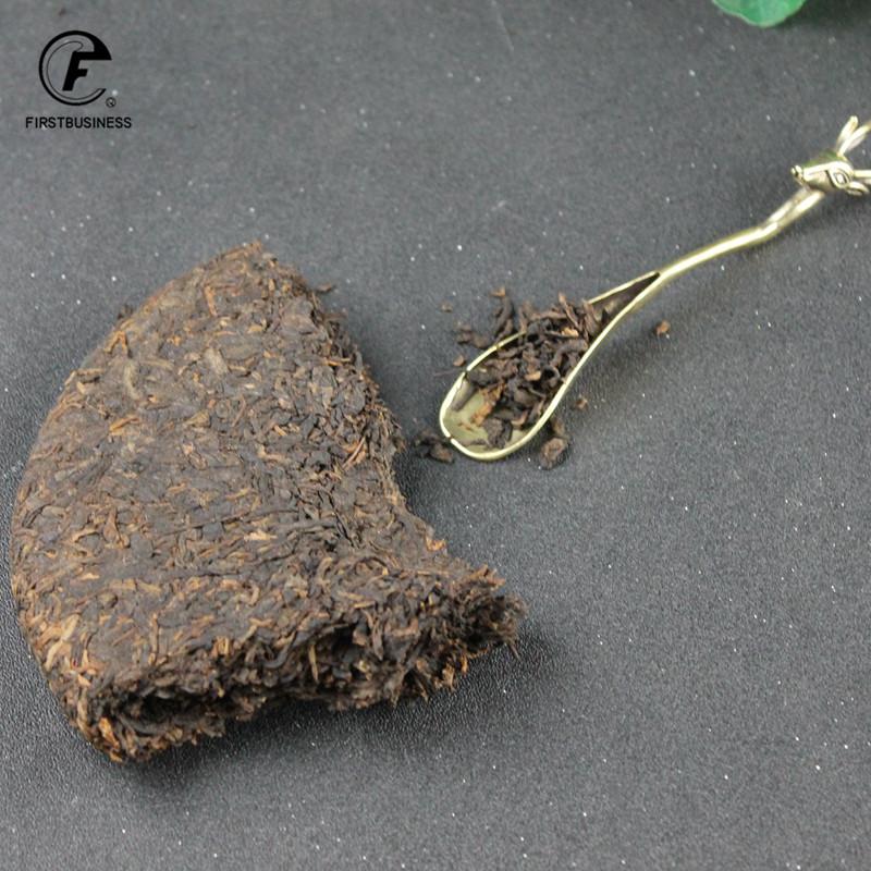 NEWEST Tea Scoops Shovel Brass Copper Deer Head Coffee Black Tea Spoon Powder Teaspoon Teaware Tea Ceremony Ice Cream