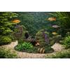 Décoration aquarium épave de bateau cachettes effet mousse 18 cm