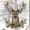 1pc Reindeer Wall Decal Removable Self Adhesive Holiday Home Bar Party New Year Elk Decor Cute Christmas Art Wall Stickers