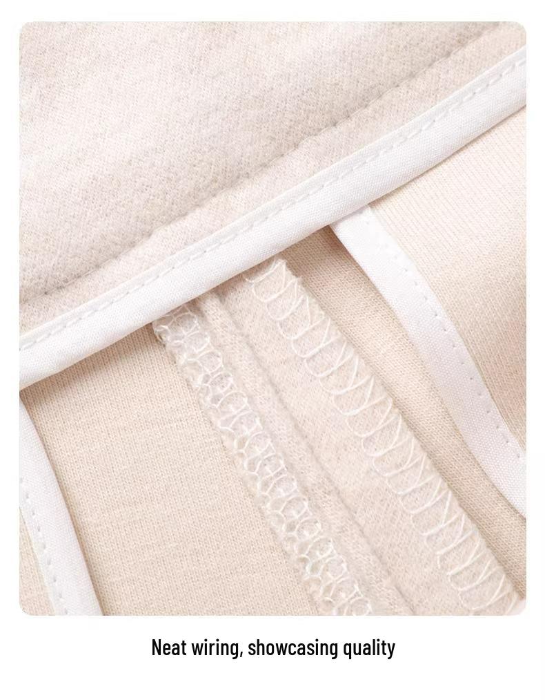Beige Woolen Micro-Flare Pants for Women - Autumn/Winter 2024 Collection, Slimming Thick Cashmere for Petite Sizes.