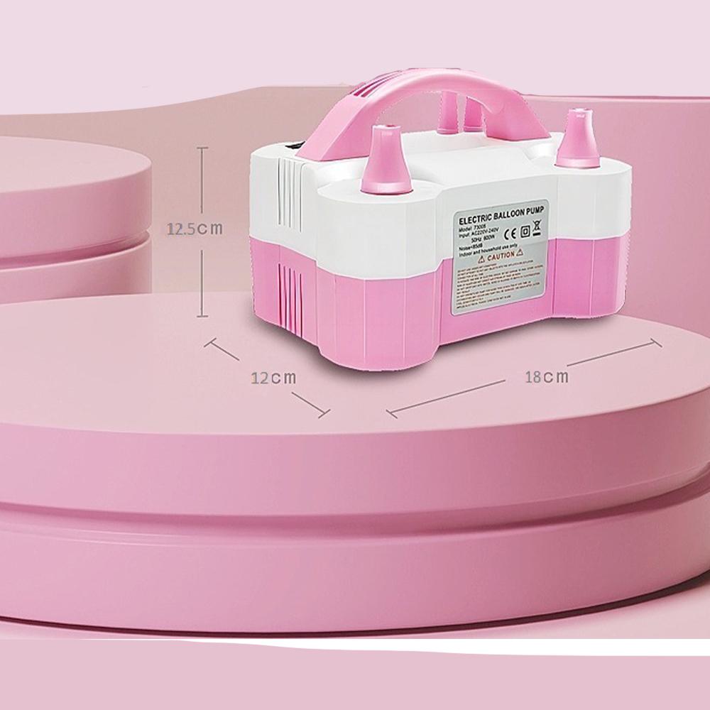 Electric Balloon Blowing Machine Charging Pump Double Hole Automatic Balloon Blowing Machine Wedding Room Balloon Blowing Tool