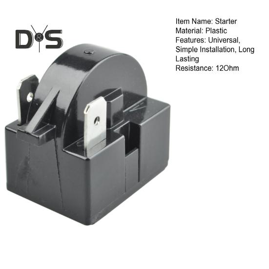 3PIN Terminals Kühlschrank Kompressor Starter 220V 12Ohm Universal Einfache Installation Starter Kühlschrank Teile