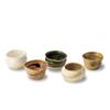 Awasaka Gokama Sake Cup Delicacies Set (Wooden Box) 7-1665