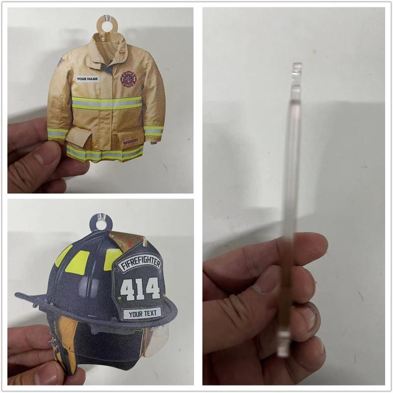 Helmet Fireman Accessories Pendant Purse Decor Keyring for Teens Boys Girls