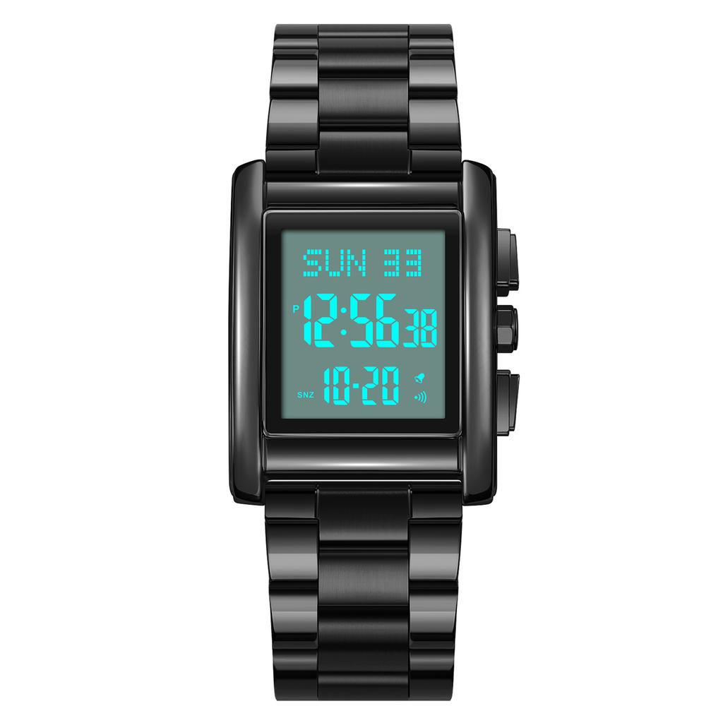   30 Meter Waterproof Multifunction Luminous Electronic Watch Dual Time Display Alarm ClockCelsiusCountdown TimerCelsiusSeconds Watch Luminous Dis