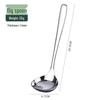 304 Stainless Steel Thickened Ladle - Large Deep Head for Soup, Hot Pot, or Porridge, with Slotted Design for Easy Straining in Household Use