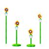 Adjustable Height Sunflower Bubble Machine with Rechargeable Lithium Battery Four Height Settings Outdoor Bubble Maker Toy for Kids