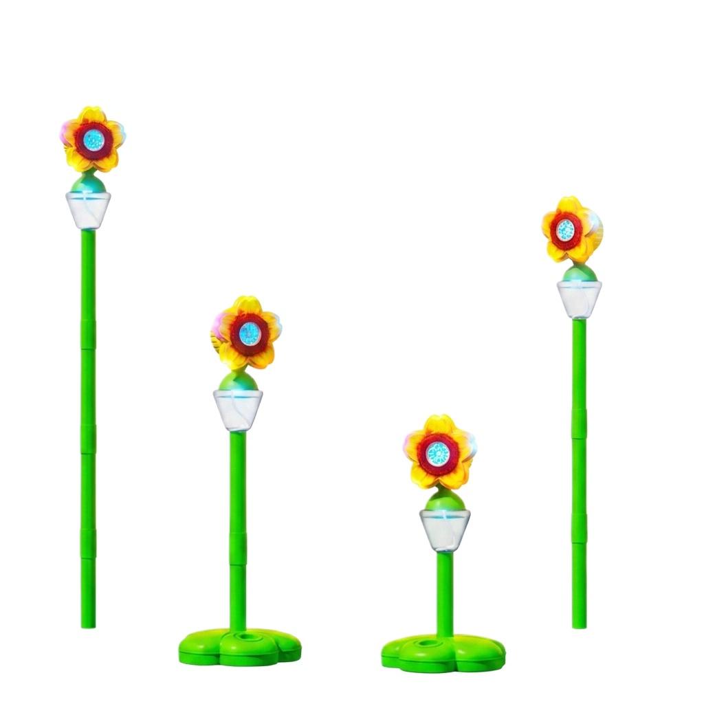 

Sunflower-shaped Bubble Machine, Street Lamp Bubble Toy, With Four Of Height Adjustment, Bubble Machine,140ml one size белый
