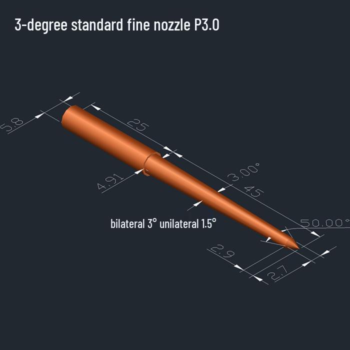 Extra Long EDM Electrode Rod for Submarine Gate Injection - Purple and Tungsten Copper