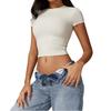New Casual And Versatile Tight Fitting Quick Drying Fitness Top, Yoga Clothes, Running Pilates Sports T-Shirt, Short Sleeved