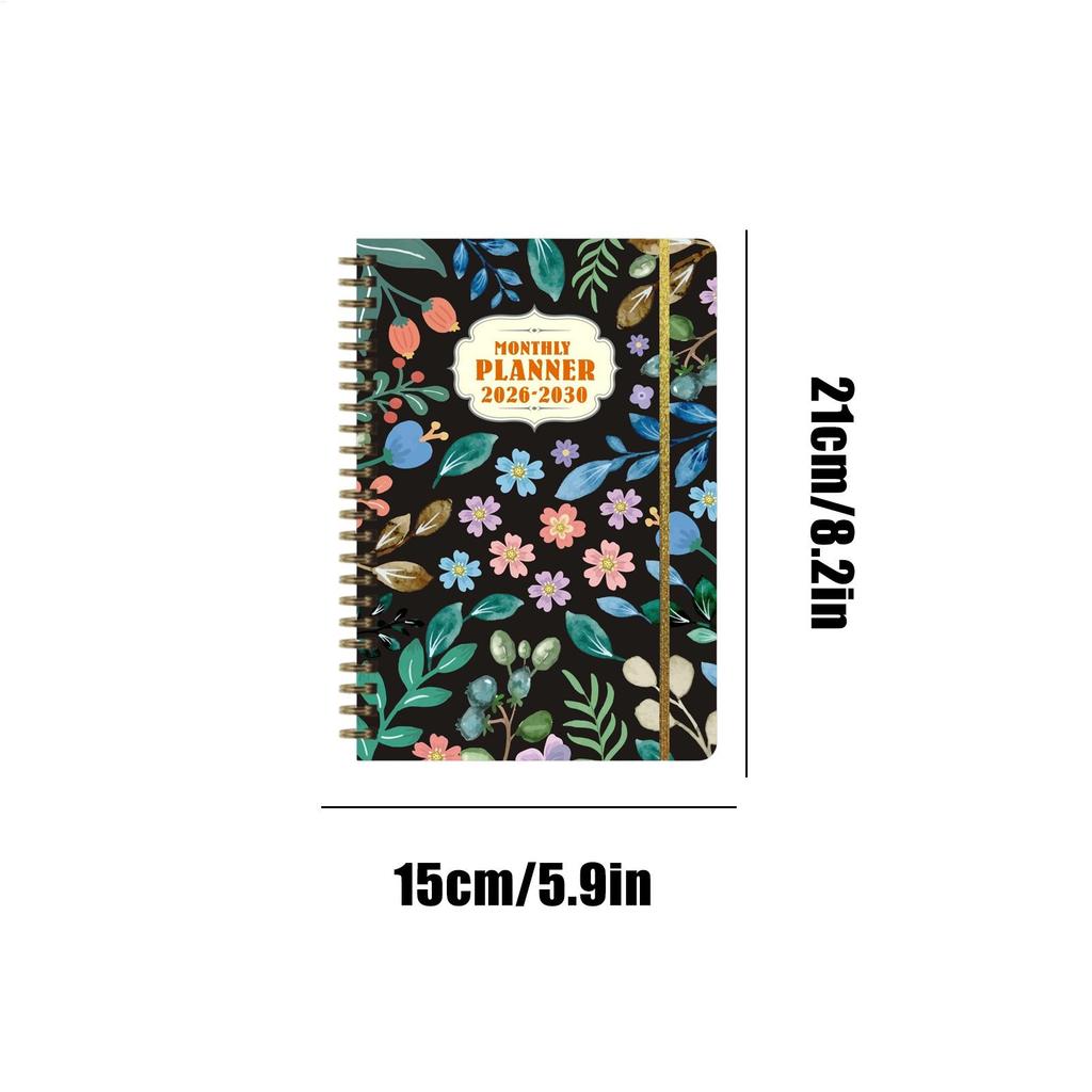 Monthly Planner Coil Bound  2026-2030 Long-Term Planning Datebooks Weekly and Monthly Planner for School Student Business