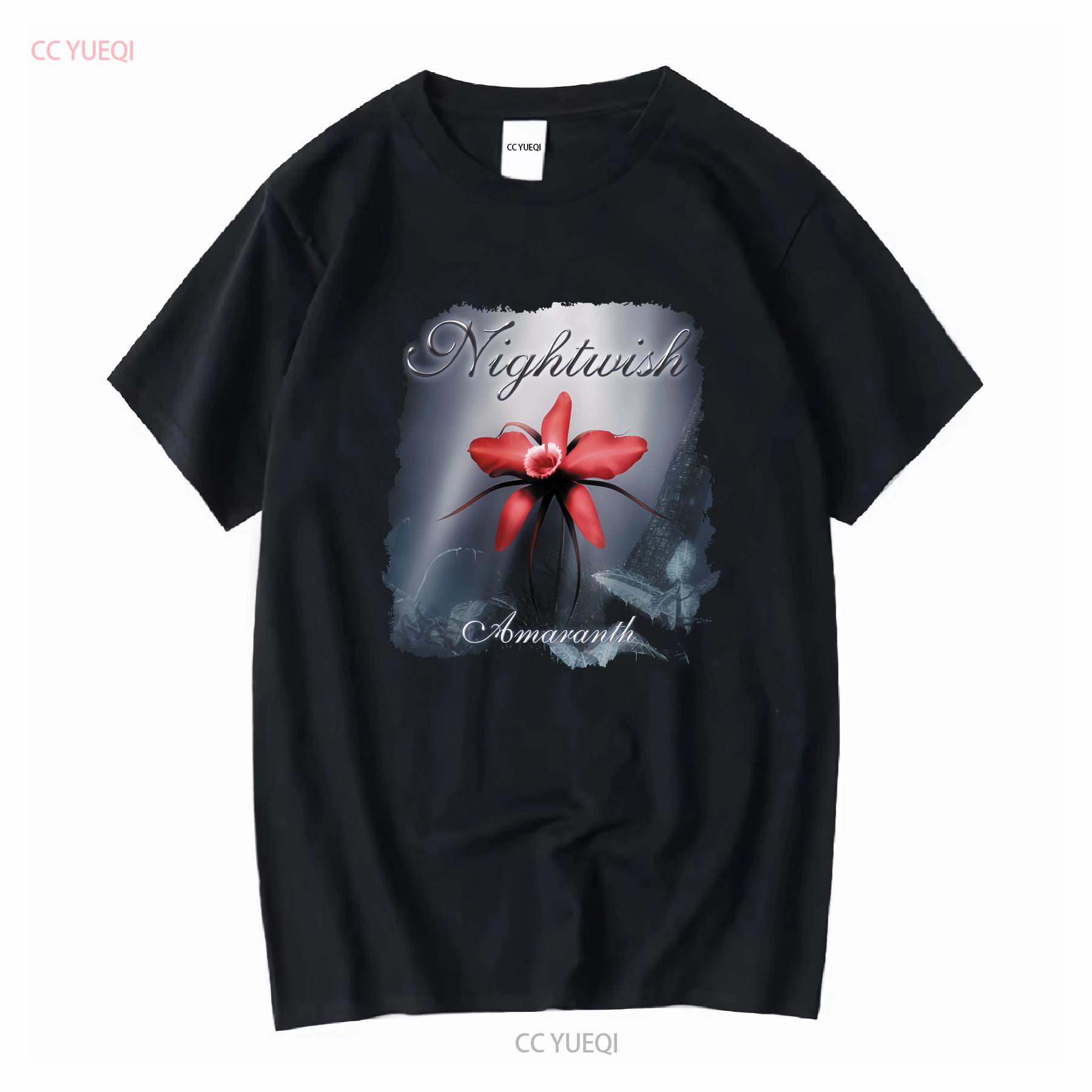 

Nightwish Amaranth Finland Black S 234Xl T shirt HH039 vintage Washed Slightly Versatile Top For Everyday Wear Stretched 4XL