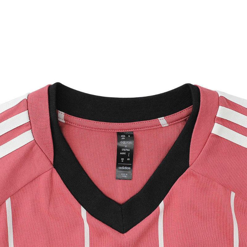 Adidas Tiro T-Shirt 5 Streifen Pullover Bequem Weich Kurzarm T-Shirt Herren Oberteile Rot JC5678