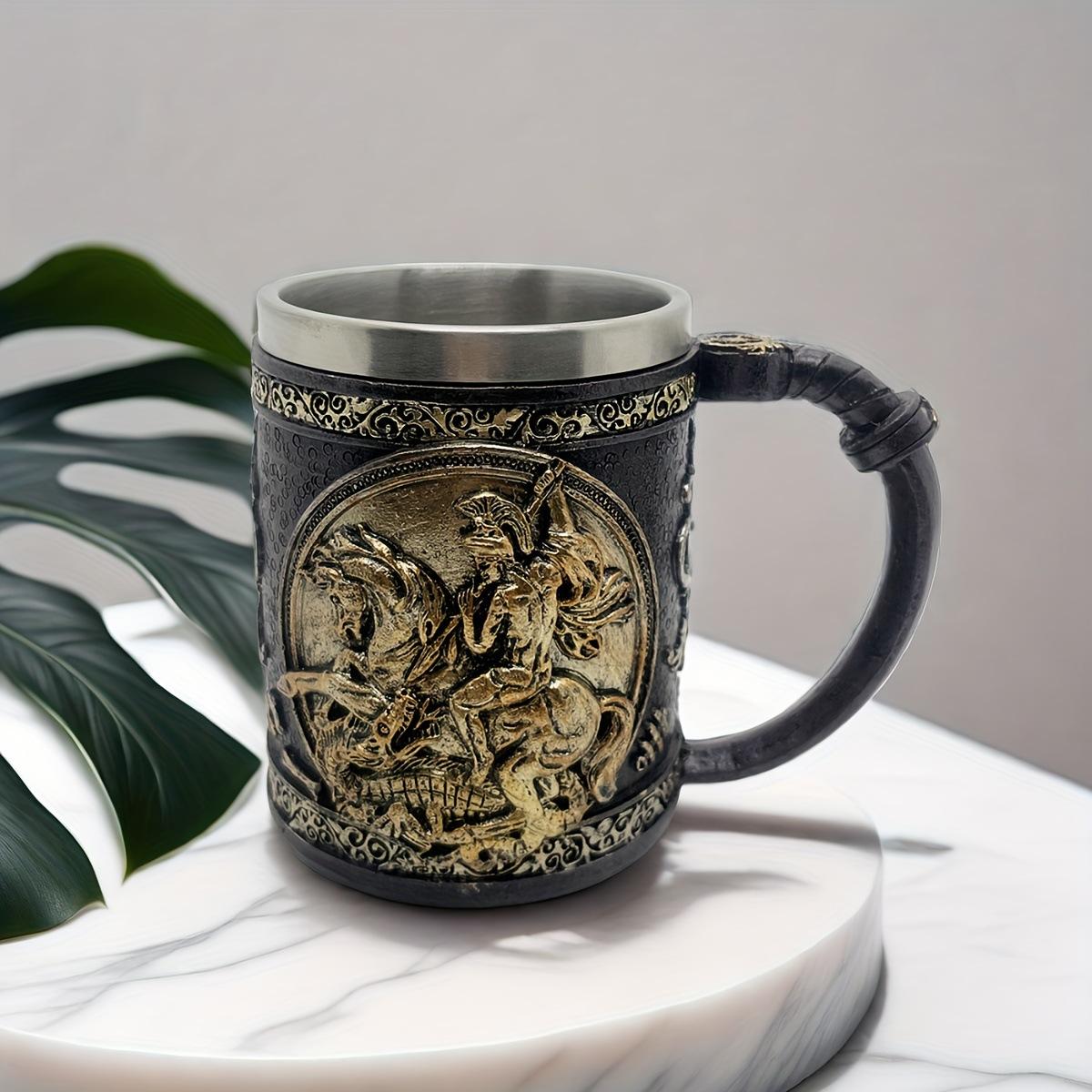 400Ml medieval retro God of War mug coffee mug beer mug, personalized bar decoration, retro home