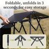 Lightweight Carbon Steel Portable Foldable Camping Table - Multipurpose BBQ & Picnic Table for Outdoor Travel, Hiking & Camping