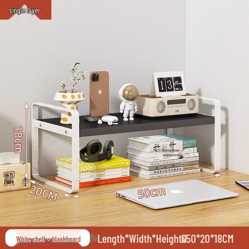 Mehrschichtiger Schreibtischorganizer: Stufenregal für Bücher, Bürobedarf und Kosmetik. Ideal für die Arbeit, das Wohnheim oder das Zuhause.