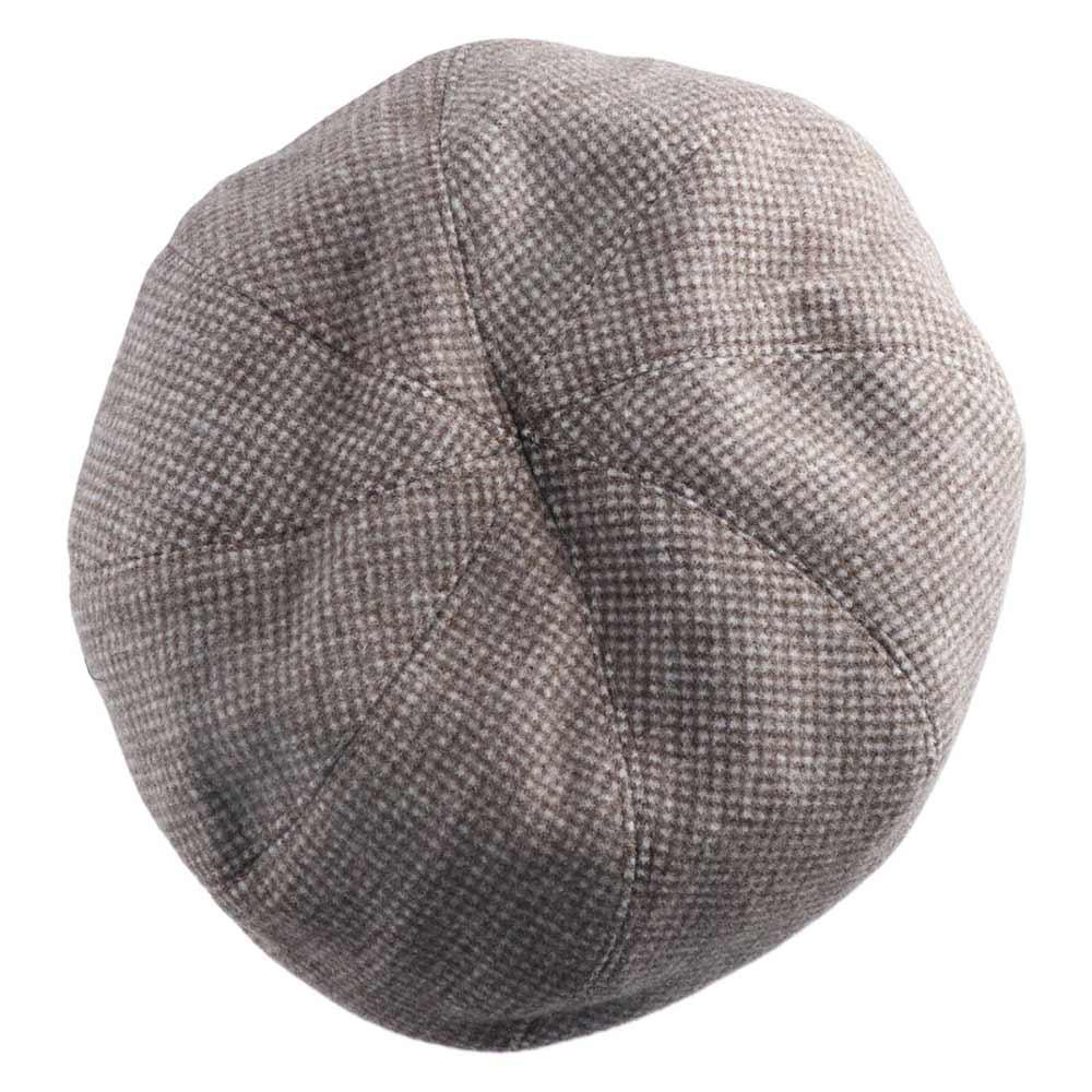 Polyester Lady Fleece Checkered Pattern Round Beret Women Beret Winter Autumn Hat Korean Style Hat