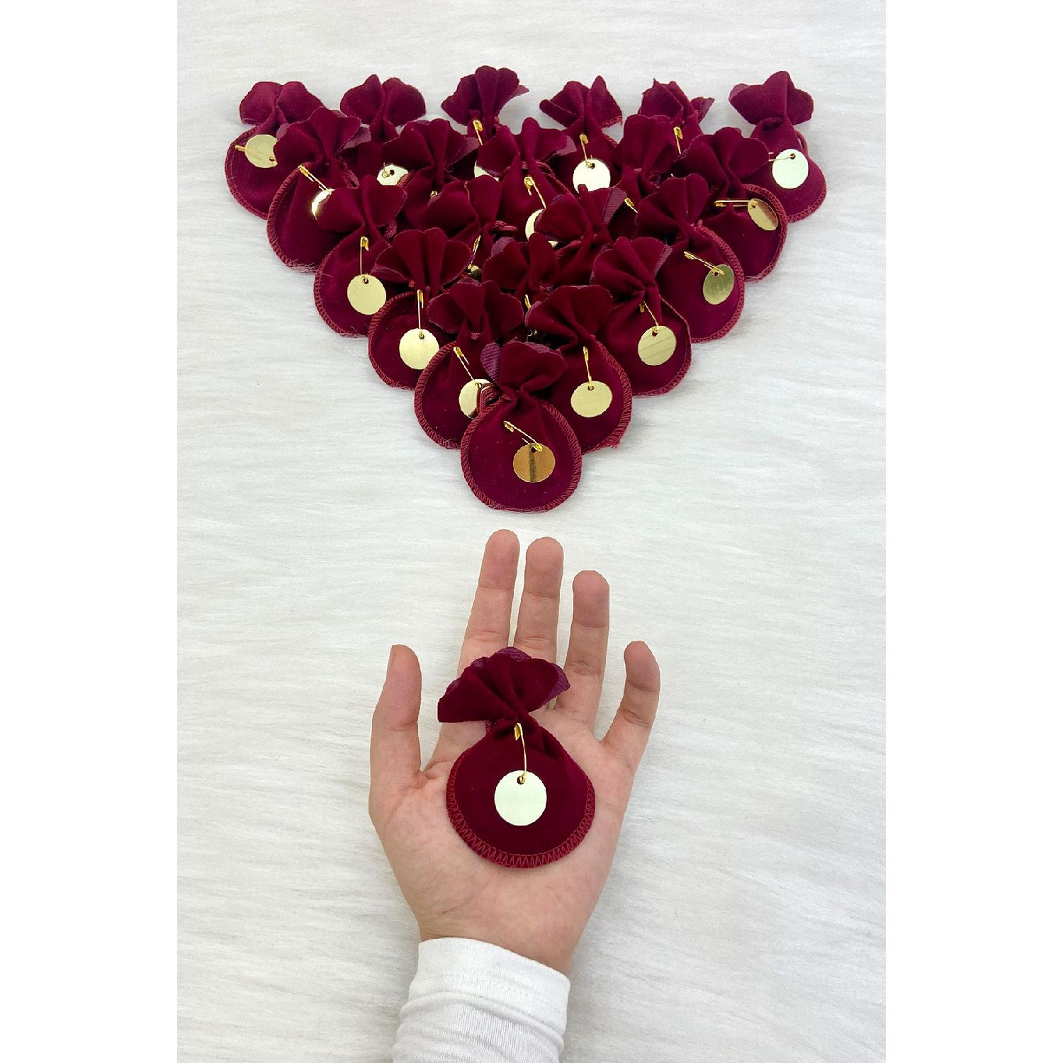 

Бордовый внутренний мешочек с хной, 10 шт., Свадьба, Помолвка, Брак, Хна, Обрезание, Рождение, Мавлид, Обещанный подарок