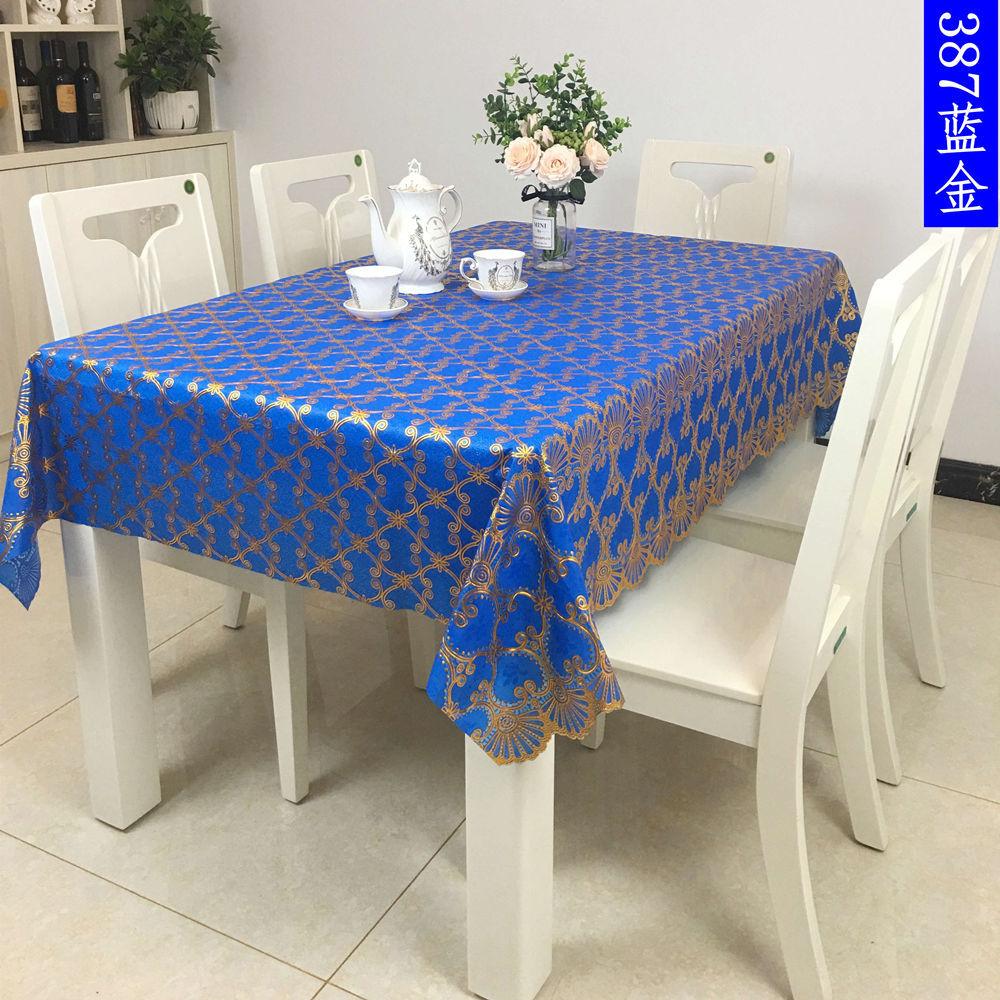 Waterproof, Oil-Proof And Anti-Scalding Coffee Table Tablecloth Leave-In Rectangular Dining Table Cloth Household Living Room Light Luxury