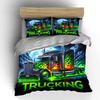 Vibrant Truck Design Set Display Exquisite Three-Piece Bedding Set Gift For Kids And Adults