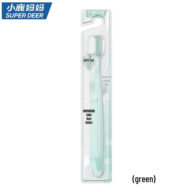 

Little Deer Mom Adult Wide Head Soft Bristle Toothbrush - 5 Pack