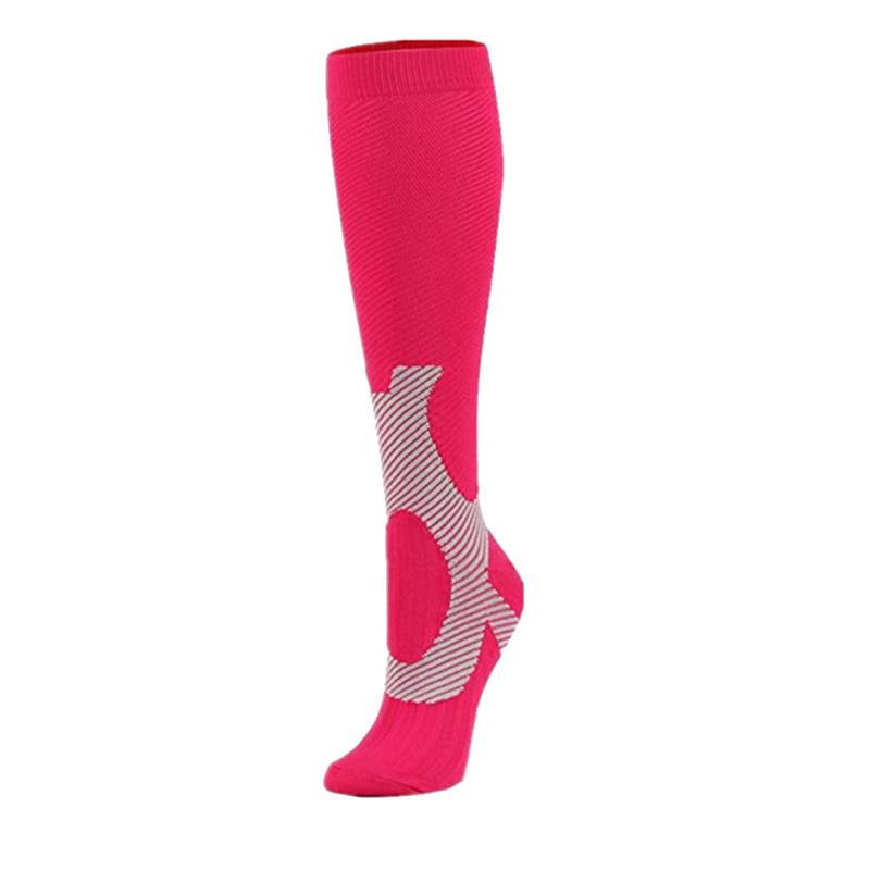 1 Pair Running Graduated Pressure Leg Area Warmers 20-30Mmhg For Running Marathon Cycling Football Varicose Veins Hosiery For Men'S Active Socks