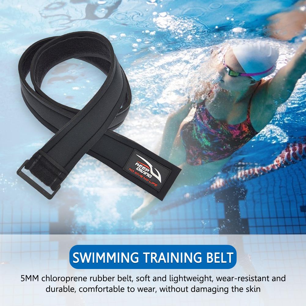 1-5PCS Swim Training Belt Neoprene Elastic Swimming Training Resistance Belt Safety Portable Wear-Resistant Waist Equipment