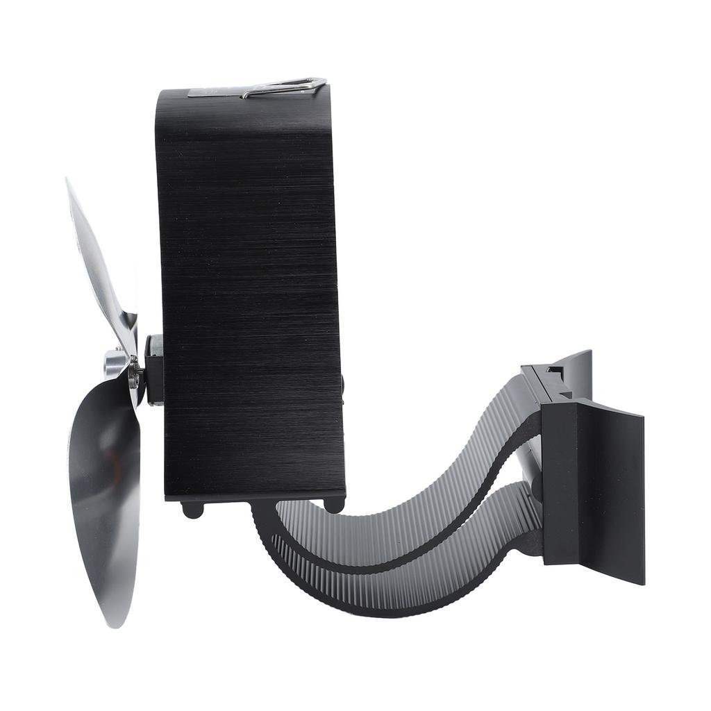Pipe Fireplace Fan Magnetic Installation Self Generated Electricity Wall Mounted Quiet Safe 4