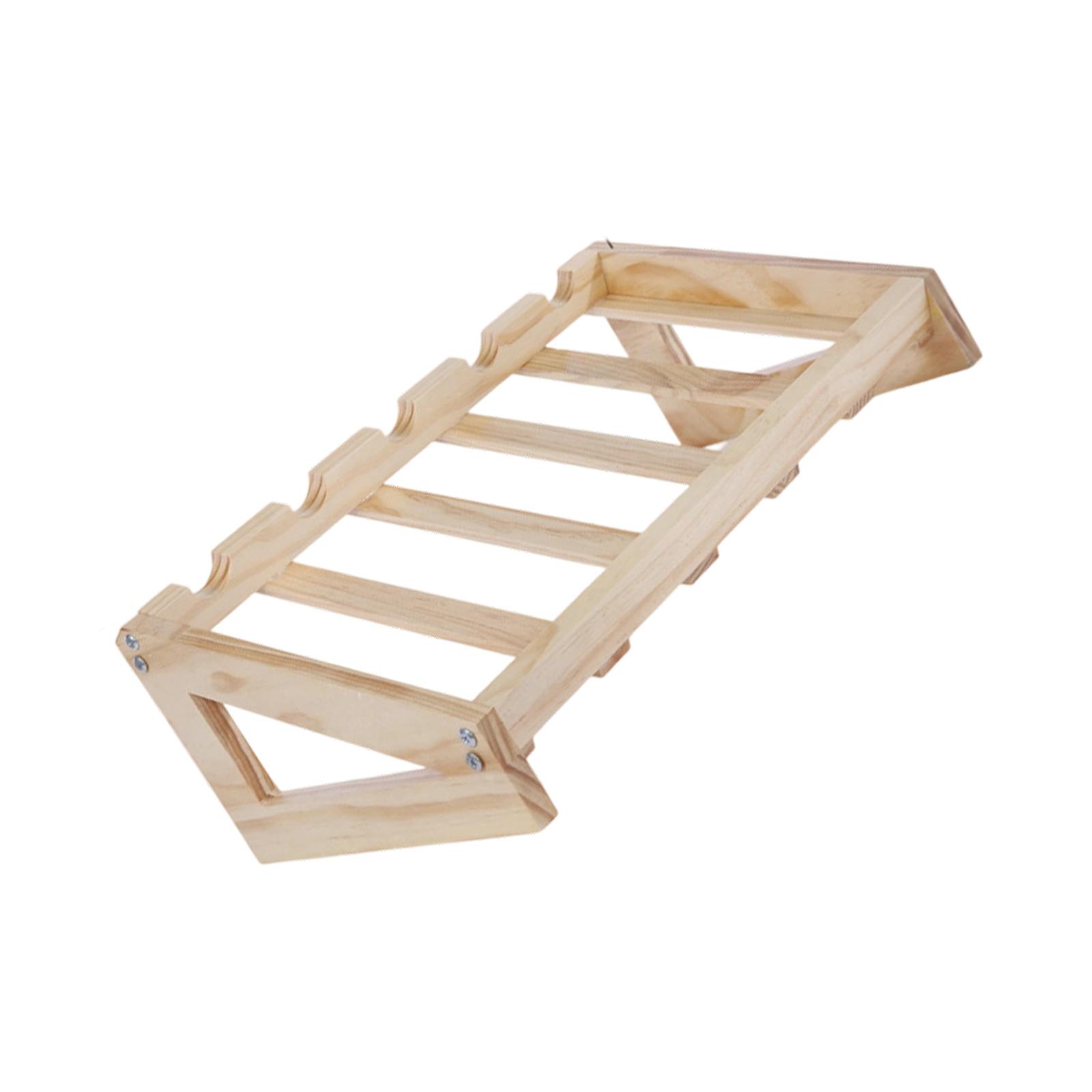 

Полка-дисплей для винных бутылок из массива дерева, винтажный домашний декор, шкаф-бар для гостиной, органайзер для хранения, винная стойка 5