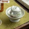 Chinese Style High-foot Tea Snack Fruit Dishes Creative Pastry Plate Household Plates For Food Tea Ceremony Supplies Ornaments