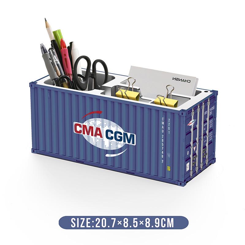 Mini 1:30 Scale Desktop Pen Holder & Business Card Storage Box with Custom Logo