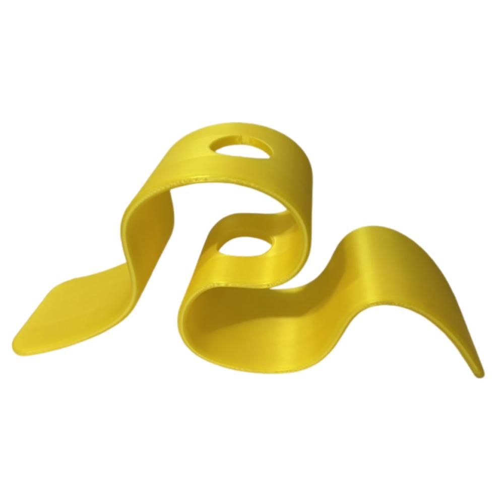 Modern Dried Flower Rack INS Wave Shape Flower Holder Gift 3D Printing Vase Wedding Decor жёлтый