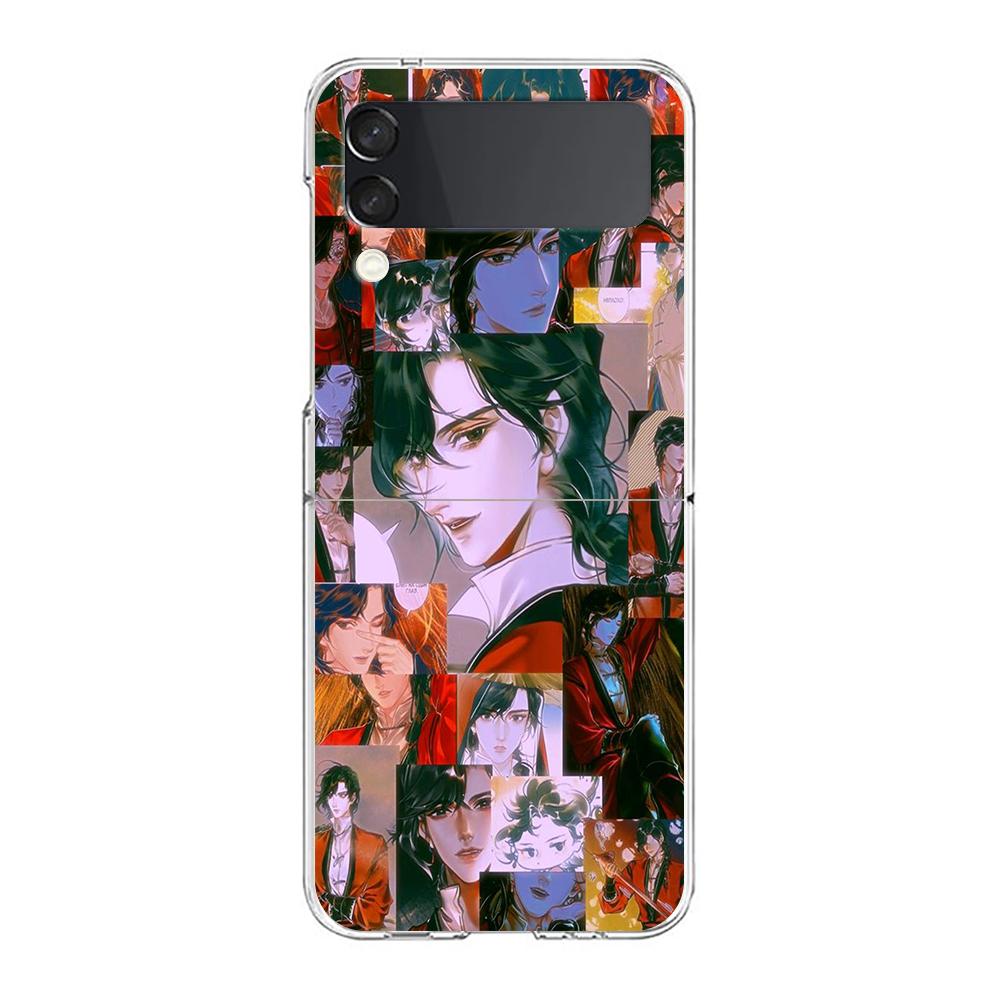 Heaven Official's Blessing Handyhülle Für Samsung Galaxy Z Flip 3 4 5 Hart Faltbar Transparent PC Bumper Für Samsung Z Flip3 Hülle