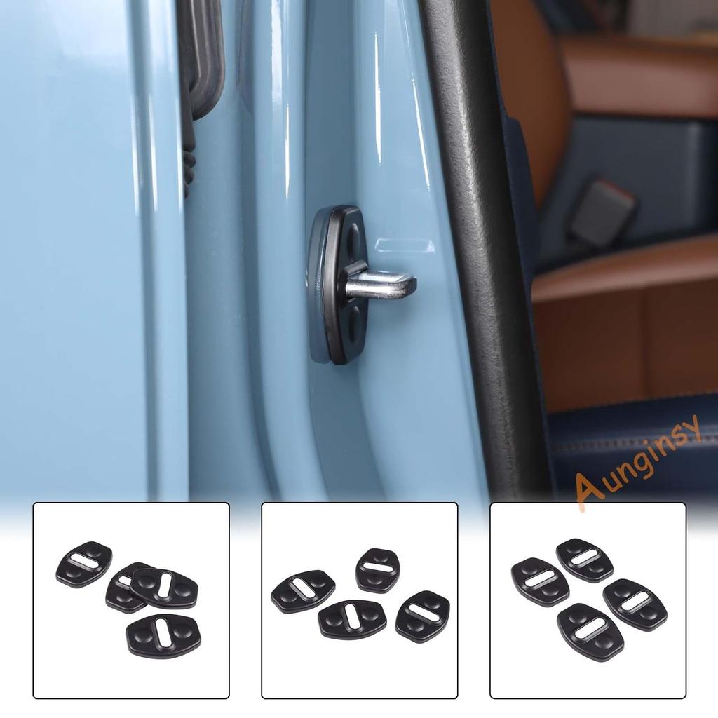 Aunginsy 4Pcs Car Door Lock Latches Cover Protector Compatible with Ford Maverick 2022-2025 2026 Pickup Truck, Inner Front Rear Side Door Lock Latch
