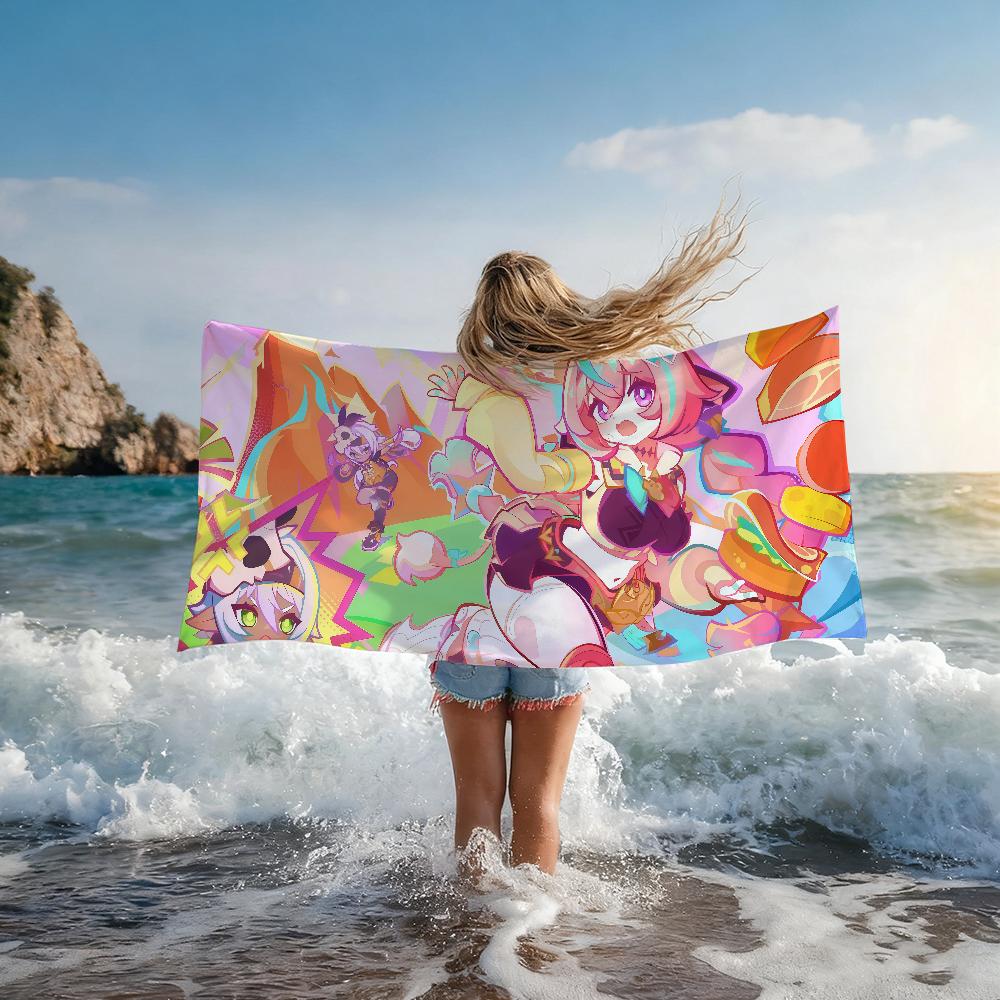 Game Genshin Impact Varesa Towel Quick Drying Beach Towels Are Suitable For Swimming Pools Camping Yoga And The Gym