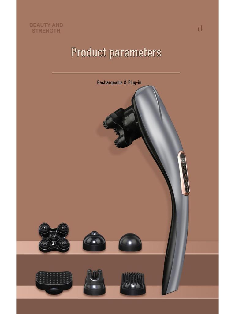 Kabelloses Delfin Handmassagegerät: Hammer-Vibration für Nacken- und Halswirbelsäulen-Entlastung