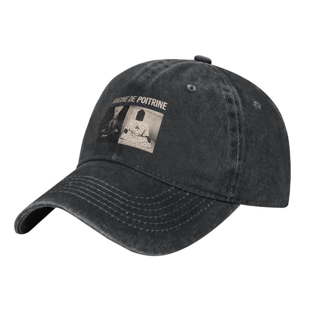 Angine De Poitrine Group Baseball Cap Vintage Distressed Denim  Snapback Hat Unisex Outdoor Travel Unstructured Soft Caps Hat