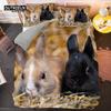 Soft Cartoon Pastoral Rabbit Duvet Cover Set Easter Eggs Print Bedding Set For Kids Child Microfiber Single King Comforter Cover