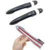 Carbon Fiber Exterior Door Handle Cover Catch Trim Car Cap Accessories for Renault Zoe Z.E 2013 2014 2015 2016 2017