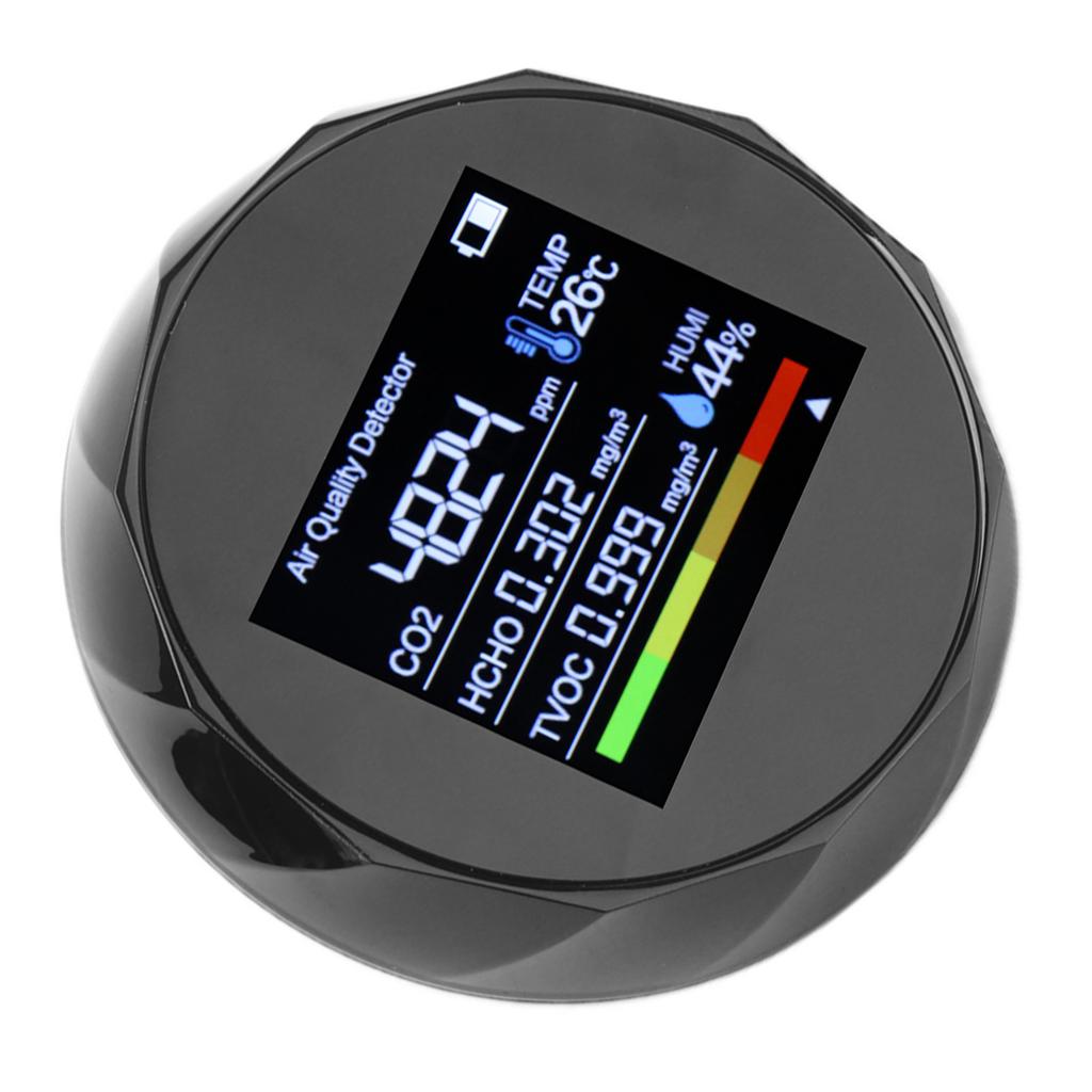 Air Quality Detector Multifunction TVOC CO2 Detector Digital Temperature Humidity Meter USB