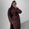 2025 Autumn Casual High Collar Women's Long Sweater Dress