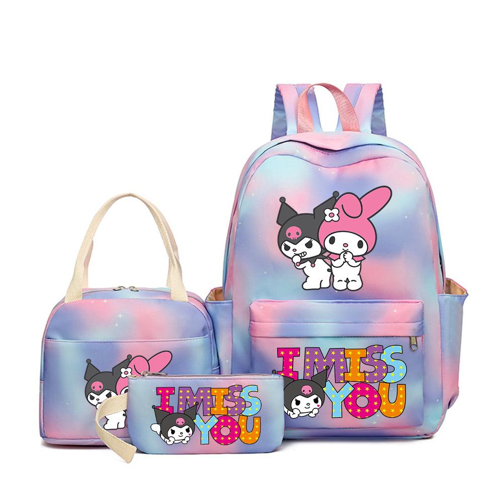 Student Schoolbag Cartoon Cute Large Capacity Backpack Lightweight Waterproof Middle School Student Backpack