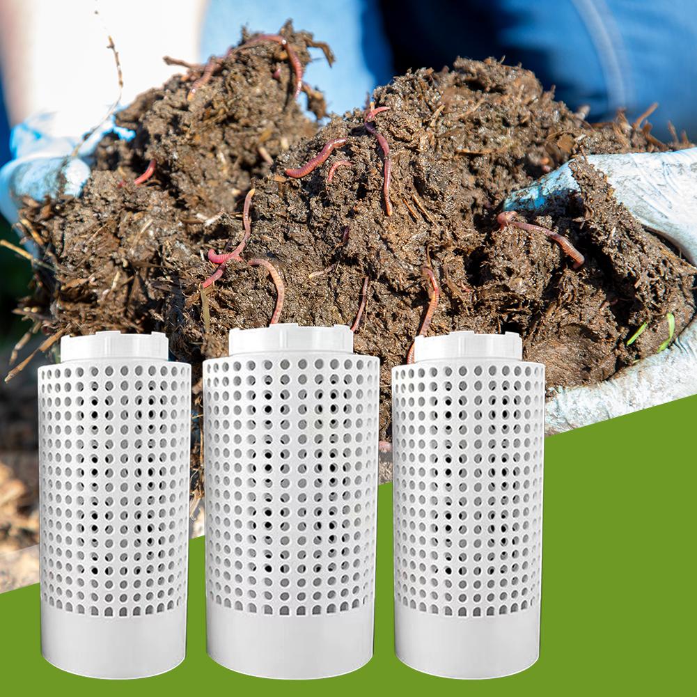 1pc Worm Composting Bin For Small Flower Pots And Garden, Tea And Tube Space-Saving Care PVC Ga C6U0