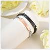 Vnox Free Custom Couple Bracelets for Men Women, Stainless Steel Adjustable Chain Wristband, Valentine's Day Birthday Gift New